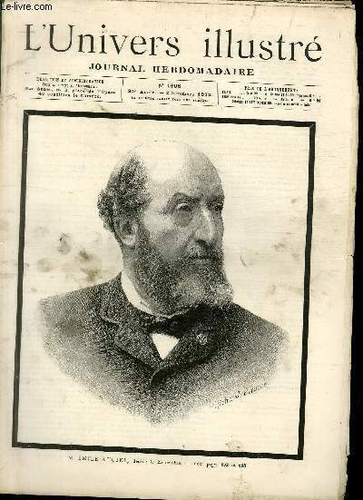 L'UNIVERS ILLUSTRE - TRENTE DEUXIEME ANNEE N° 1806 M. Emile …