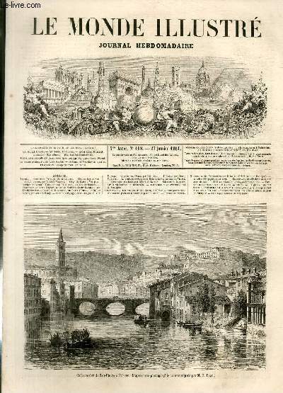 LE MONDE ILLUSTRE N°198 Château-fort de San-Pietro à Vérone