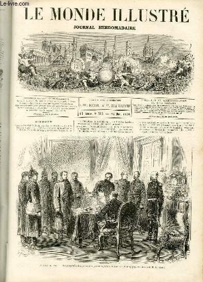 LE MONDE ILLUSTRE N°715 Le siège de Paris