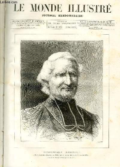 LE MONDE ILLUSTRE N°1125 Monseigneur Dupanloup