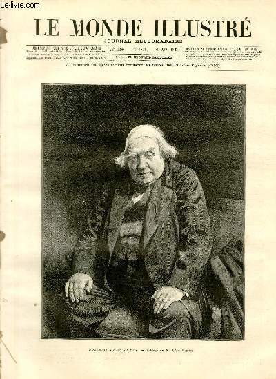 LE MONDE ILLUSTRE N°1831 Portrait de M. Renan
