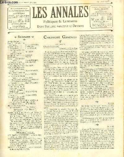 LES ANNALES POLITIQUES ET LITTERAIRES N° 1142 (1er semestre) Cervantès …