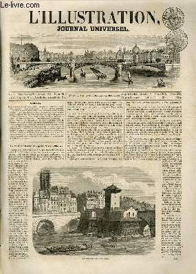 L'ILLUSTRATION JOURNAL UNIVERSEL N° 539-La Samaritaine du pont Notre-Dame. — …