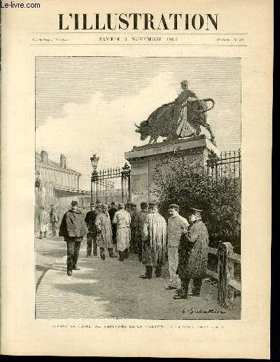 L'ILLUSTRATION JOURNAL UNIVERSEL N° 2854 - Gravures: devant la porte …