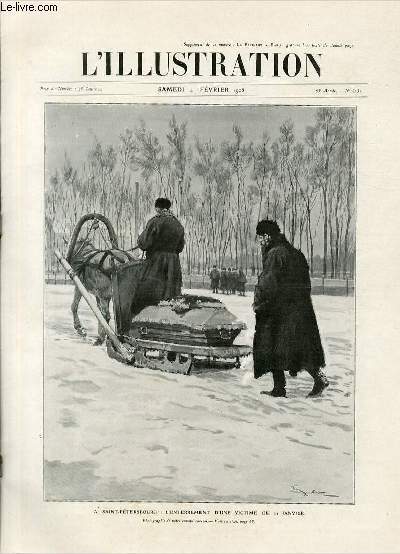 L'ILLUSTRATION JOURNAL UNIVERSEL N° 3232 - Gravures: A Saint-Pétersbourg: l'enterrement …