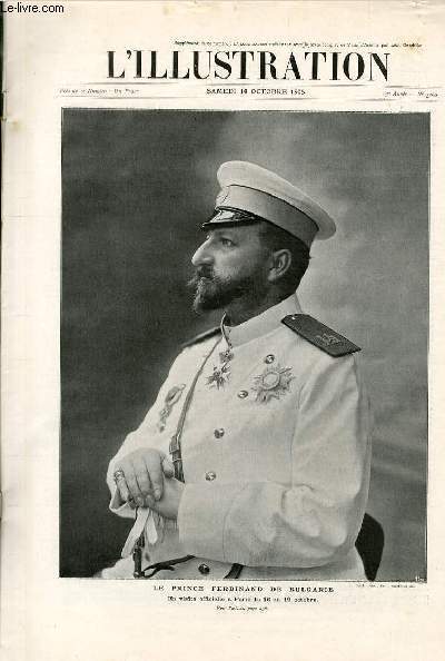 L'ILLUSTRATION JOURNAL UNIVERSEL N° 3268 - Gravures: le prince Ferdinand …