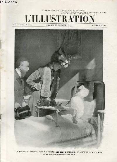 L'ILLUSTRATION JOURNAL UNIVERSEL N° 3439 - Gravures: la duchesse d'Aoste, …