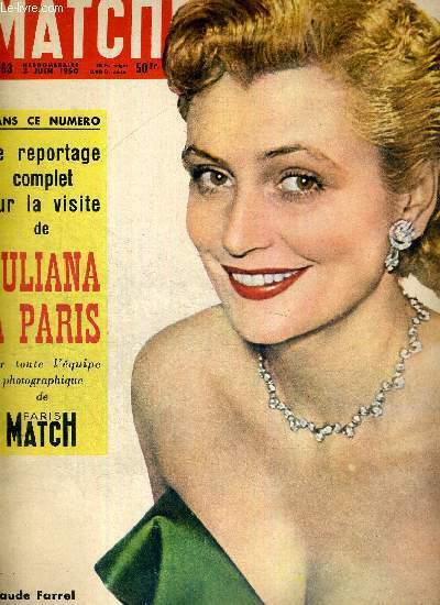 PARIS MATCH N° 63 - Claude Farrel vous dit : …