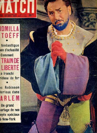 PARIS MATCH N° 132 - Pierre Brasseur dans "Barbe bleue" …