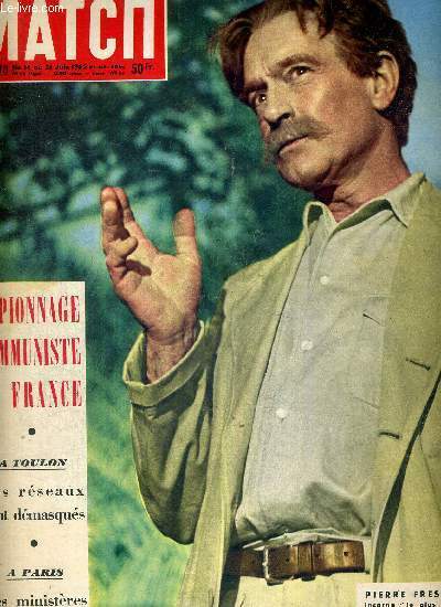 PARIS MATCH N° 170 - Pierre Fresnay incarne "le plus …