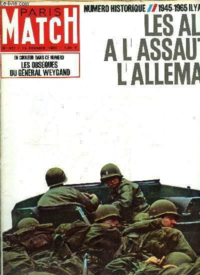 PARIS MATCH N° 827 - L'armée, sa famille, salut le …
