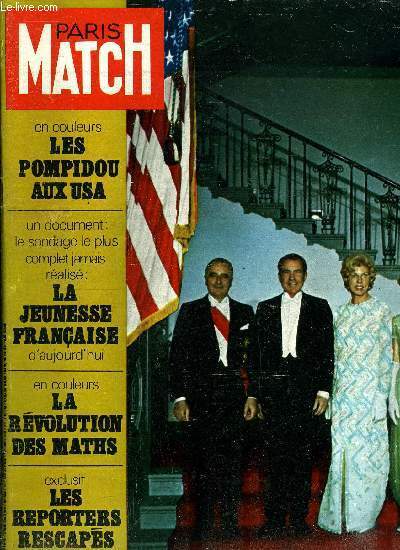 PARIS MATCH N° 1087 - Les pompidou a la conquête …