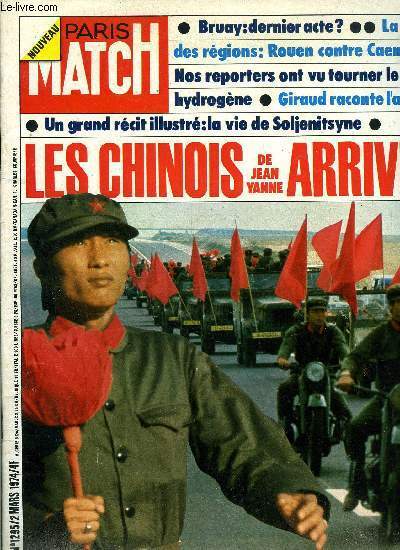 PARIS MATCH N° 1295 - Les chinois a Paris, le …