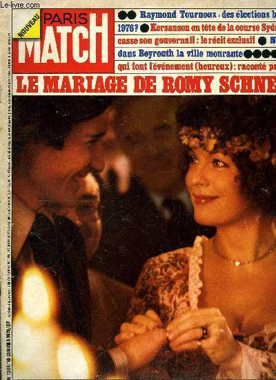 PARIS MATCH N° 1389 - Romy Schneider raconte son mariage, …