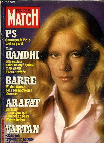 PARIS MATCH N° 1481 - Syvlie Vartan, 30 nuits pour …