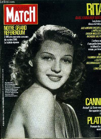 PARIS MATCH N° 1983 - Monsieur d'Ormesson, vous ne manquez …