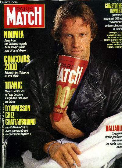 PARIS MATCH N° 2000 - Dans l'intimité de La Callas, …