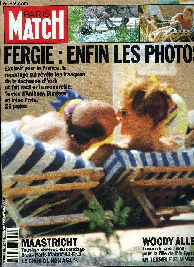 PARIS MATCH N° 2258 - La monarchie en danger, a …