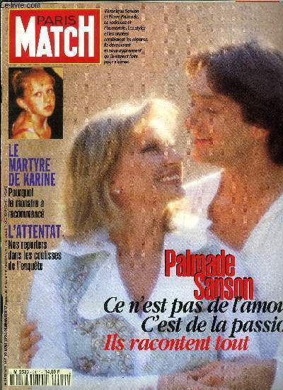 PARIS MATCH N° 2411 - Palmade-Sanson : on vit une …