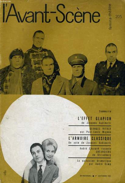 L'AVANT-SCENE - FEMINA-THEATRE N° 205 - L'EFFET GLAPION de JACQUES …