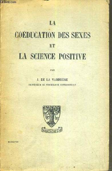 LA COEDUCATION DES SEXES ET LA SCIENCE POSITIVE