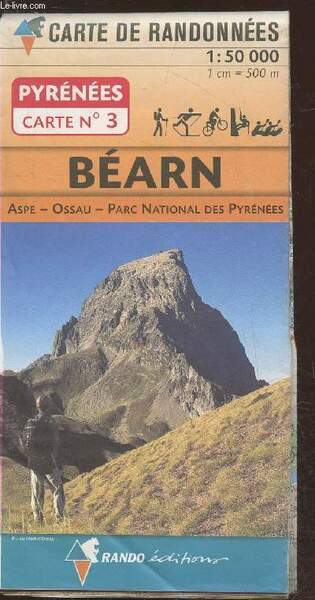 Pyrénées Carte n°3 Béarn : Aspe - Ossau -Parc National …