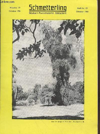 Schmetterling n°19 Octobre 1961.