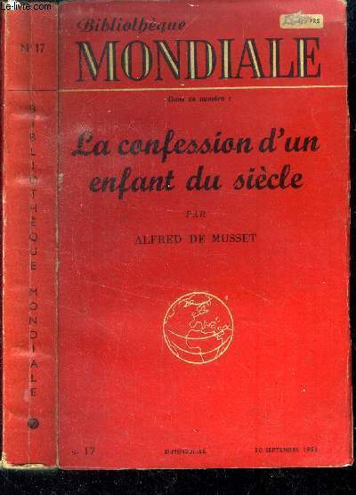 La confession d'enfant du si�cle. N�17 du 30 Septembre 1953.