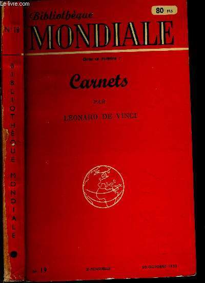 Carnets. N�19 du 30 Octobre 1953.