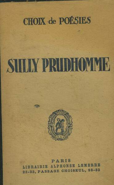 Choix de poésies sully Prudhomme