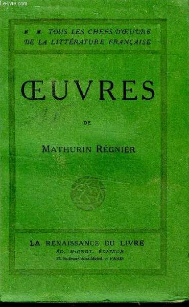 Oeuvres Collection Tous les chefs d'oeuvre de la littérature française