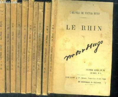Le Rhin - lot de 10 fascicules : complet
