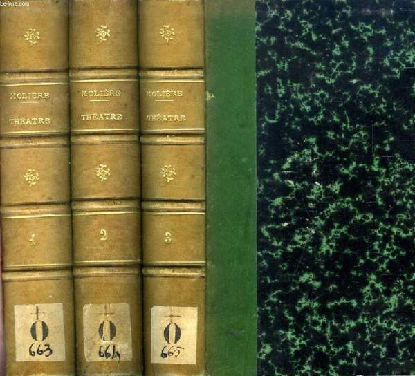 OEUVRES COMPLETES DE MOLIERE, 3 TOMES