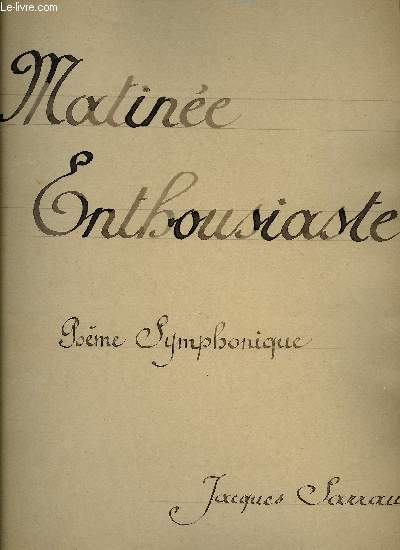 MATINEE ENTHOUSIASTE