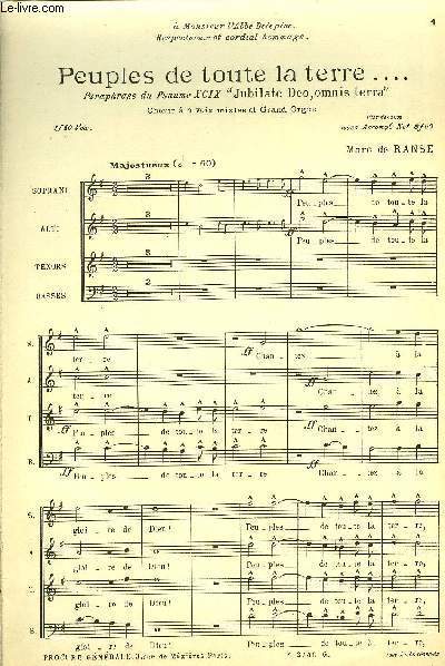 PEUPLES DE TOUTE LA TERRE