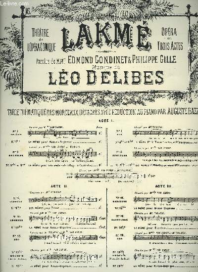 N°16bis CANTILENE pour baryton CHANT ET PIANO