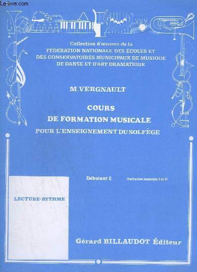 COURS DE FORMATION MUSICALE POUR L'ENSEIGNEMENT DU SOLFEGE - DEBUTANT …