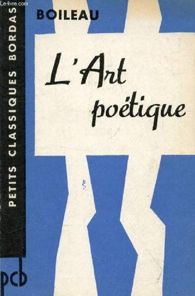 L'ART POETIQUE