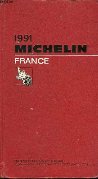 GUIDE ROUGE MICHELIN France