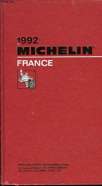 GUIDE ROUGE MICHELIN France