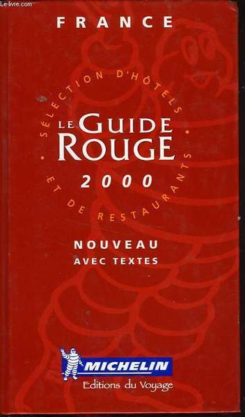 GUIDE ROUGE MICHELIN France