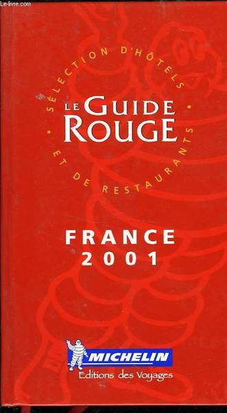 GUIDE ROUGE MICHELIN France