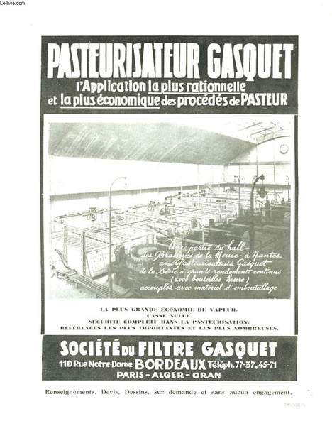Pasteurisateur Gasquet.