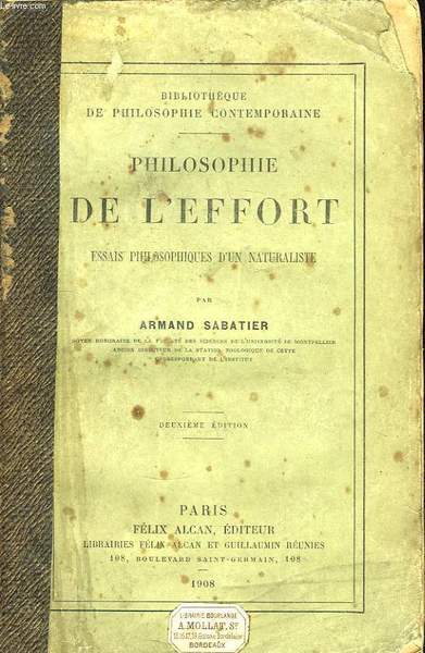 Philosophie de l'Effort