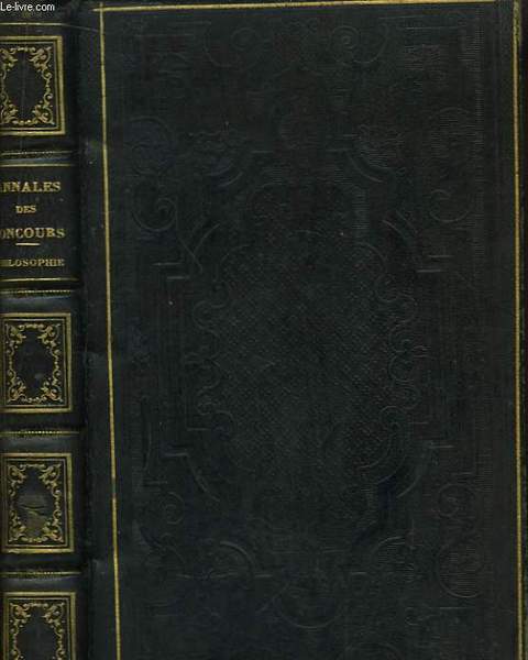 Annales des Concours Généraux, Philosophie.