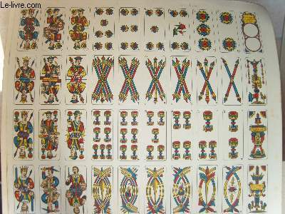 Une planche de 40 cartes de jeux ( Tarot ? …