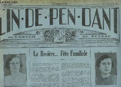 L'Indépendant du Canton de Pessac N°66 - 2e année : …