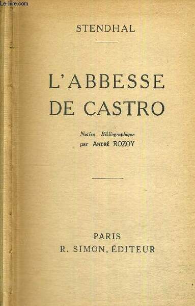 L'ABESSE DE CASTRO