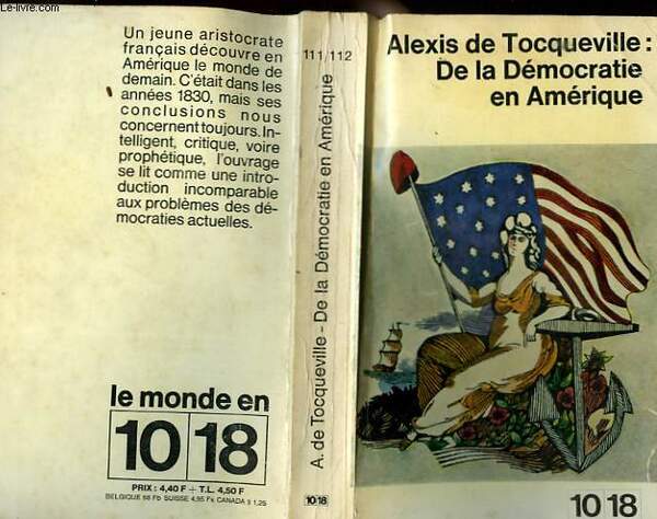 DE LA DEMOCRATIE EN AMERIQUE.