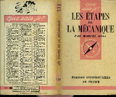 Que sais-je? N° 130 Les étapes de la mécanique